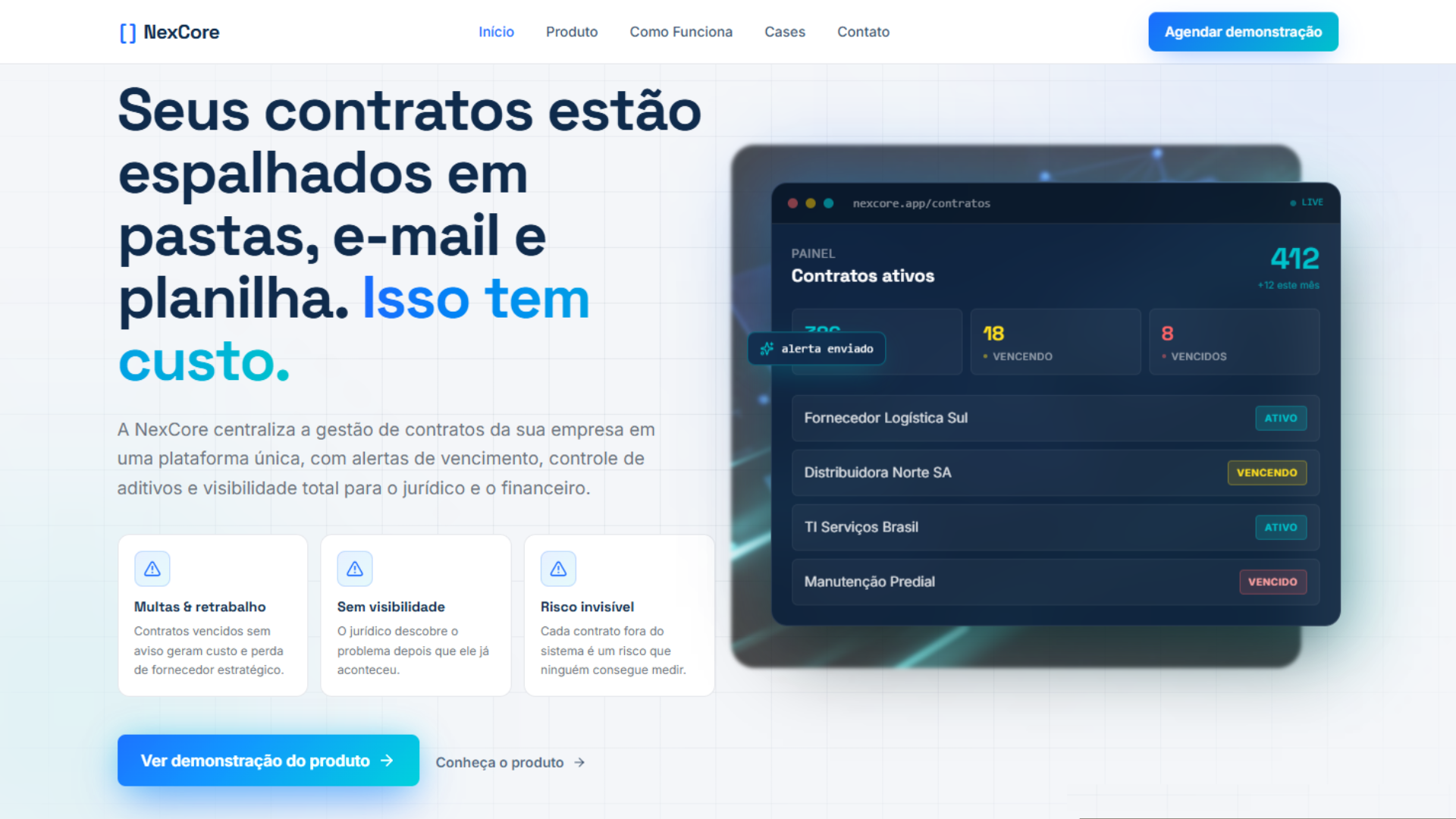 Site institucional — Tecnologia B2B